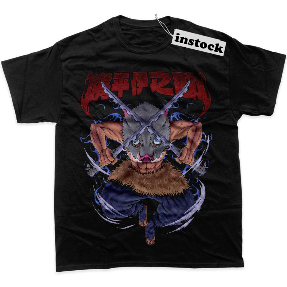 Inosuke Hashibira Shirt, Demon Slayer Shirt, Anime Shirt, Graphic Tee