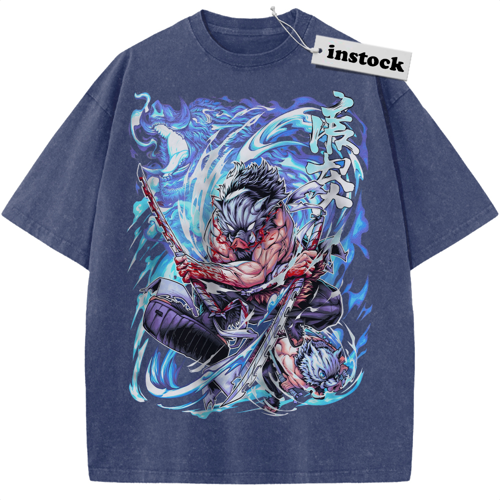 Inosuke Hashibira Shirt, Demon Slayer Shirt, Anime Shirt, Vintage T-Shirt