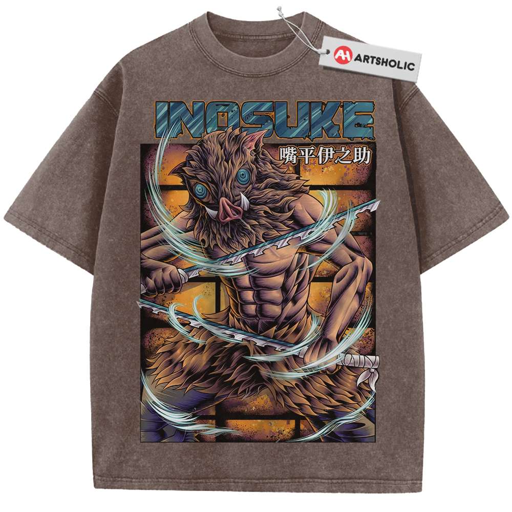 Inosuke Hashibira Shirt, Demon Slayer Shirt, Anime Shirt, Vintage T-Shirt