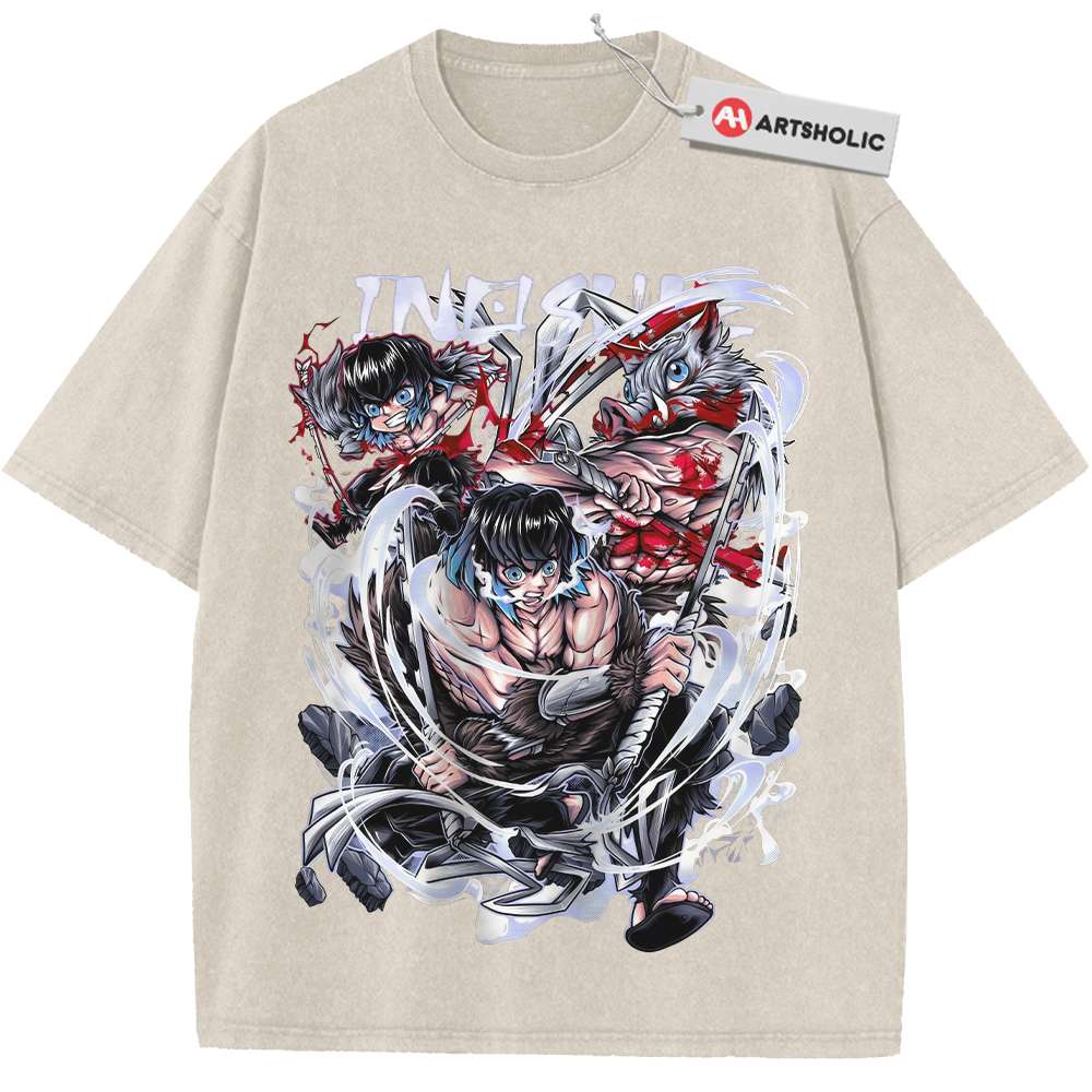Inosuke Hashibira Shirt, Demon Slayer Shirt, Anime Shirt, Vintage T-Shirt