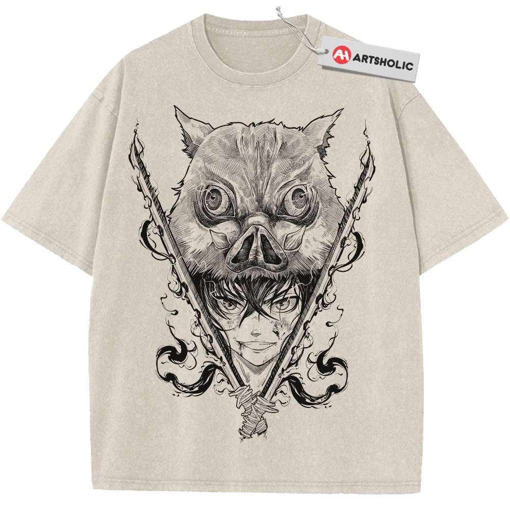 Inosuke Hashibira Shirt, Demon Slayer Shirt, Anime Shirt, Vintage Tee