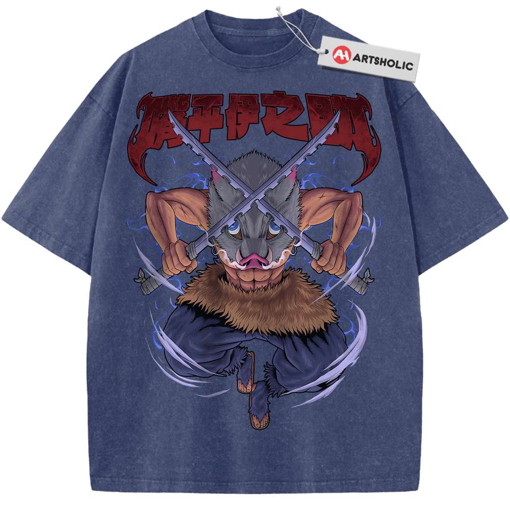 Inosuke Hashibira Shirt, Demon Slayer Shirt, Anime Shirt, Vintage Tee