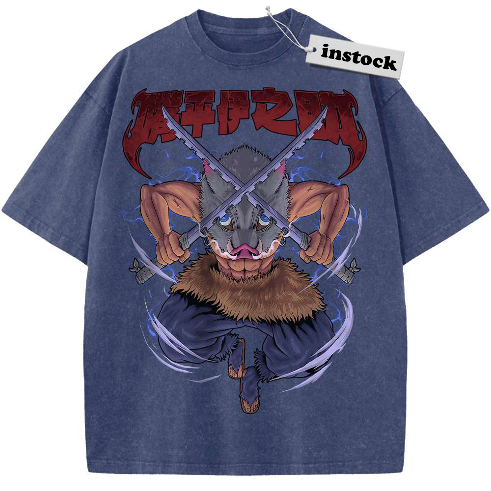 Inosuke Hashibira Shirt, Demon Slayer Shirt, Anime Shirt, Vintage Tee