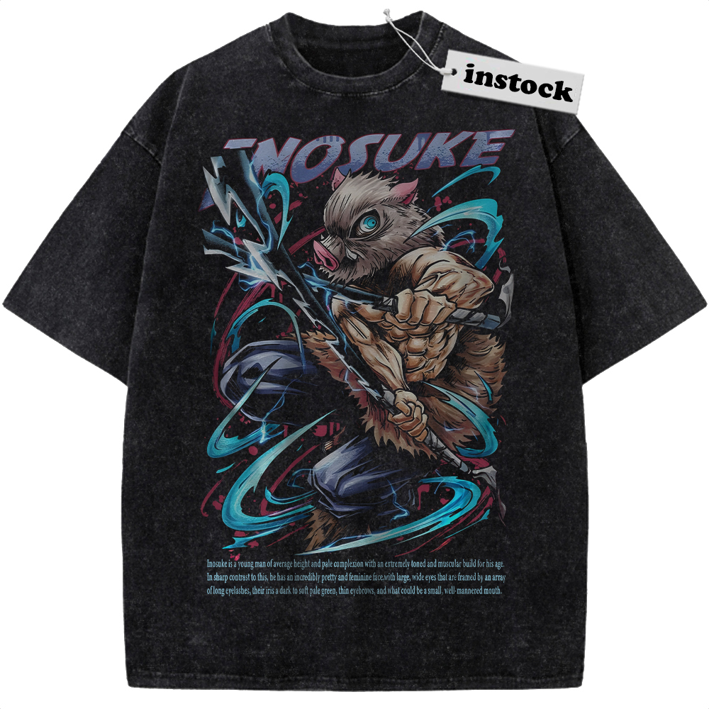 Inosuke Hashibira Shirt, Demon Slayer Shirt, Anime Shirt, Vintage Tee
