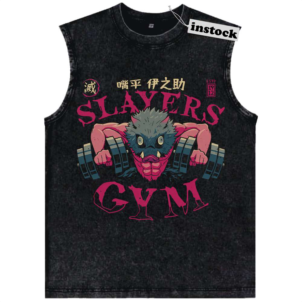 Inosuke Hashibira Tank Top, Demon Slayer Tank Top, Anime Tank Top, Vintage Tank Top