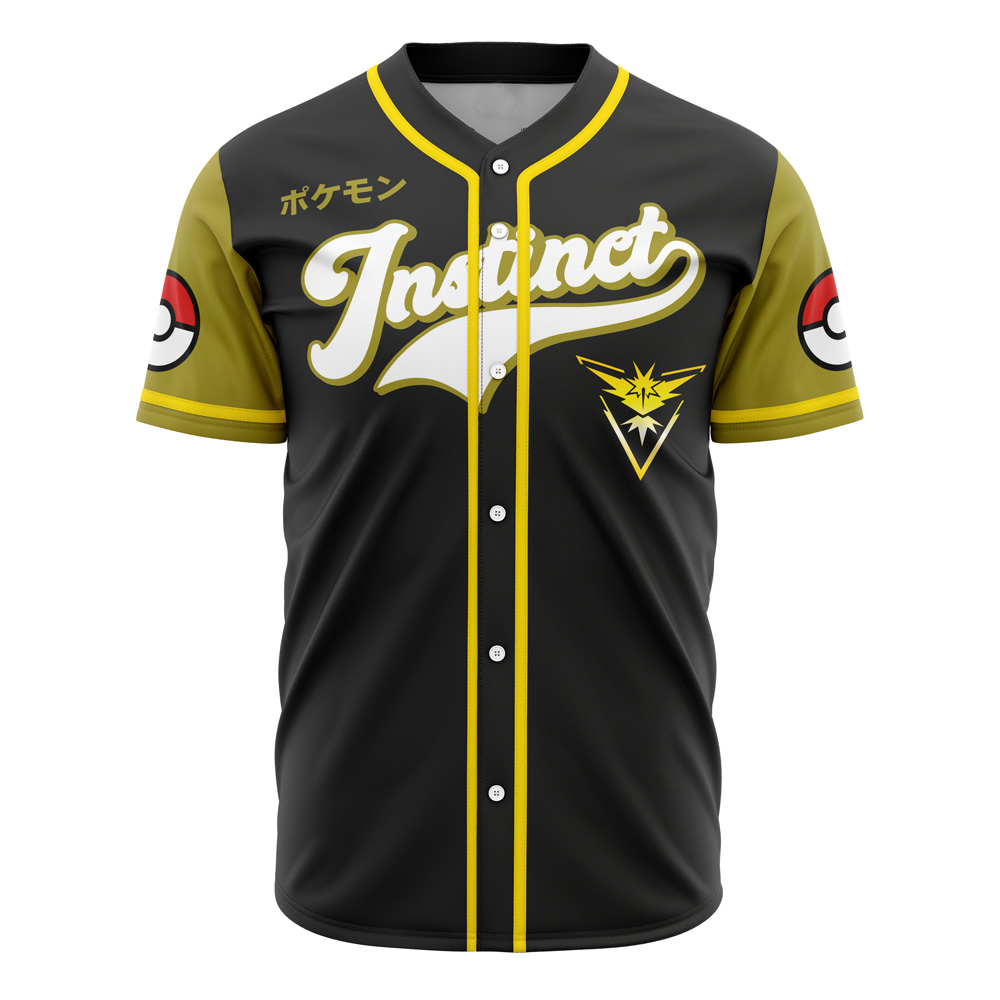 Instinct Pokemon Custom Baseball Jersey - Otaku Hall