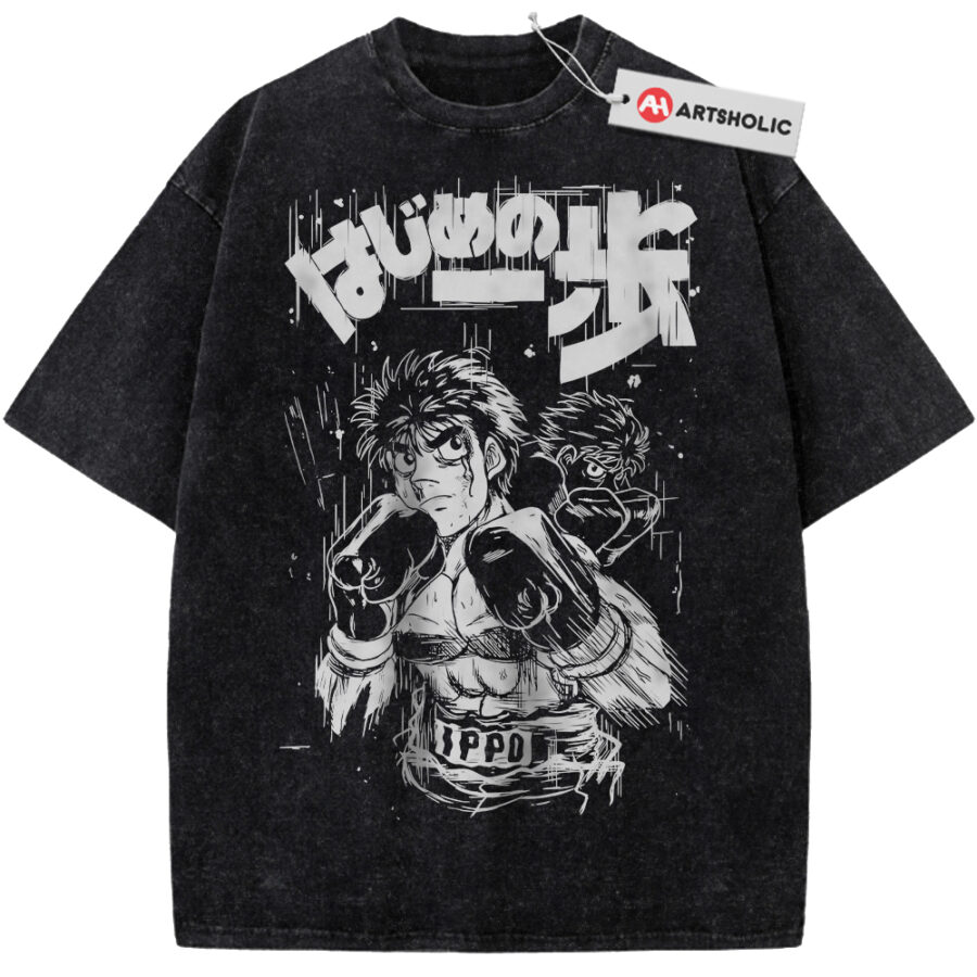 Alternative view of Ippo Makunouchi Shirt, Hajime no Ippo Shirt, Anime Shirt, Vintage T-Shirt