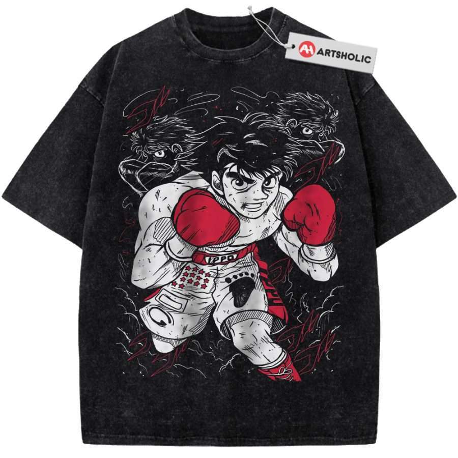 Alternative view of Ippo Makunouchi Shirt, Hajime no Ippo Shirt, Anime Shirt, Vintage T-Shirt