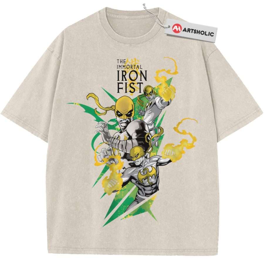 Alternative view of Iron Fist Shirt, Marvel Comics Shirt, Vintage T-Shirt