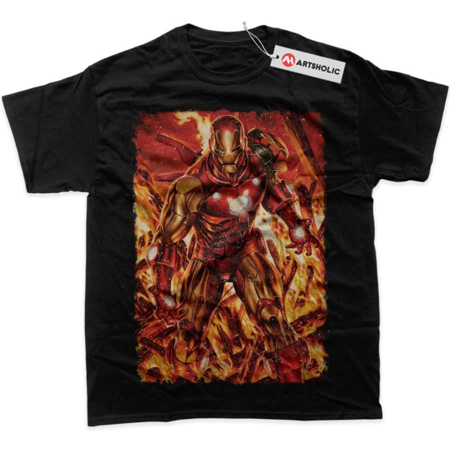 Alternative view of Iron Man Shirt, Marvel Comics Shirt, Graphic Tee