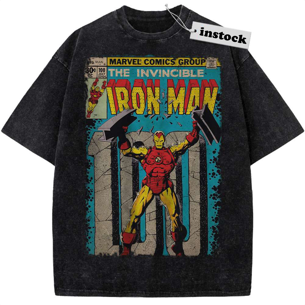 Iron Man Shirt, Marvel Comics Shirt, Vintage Tee