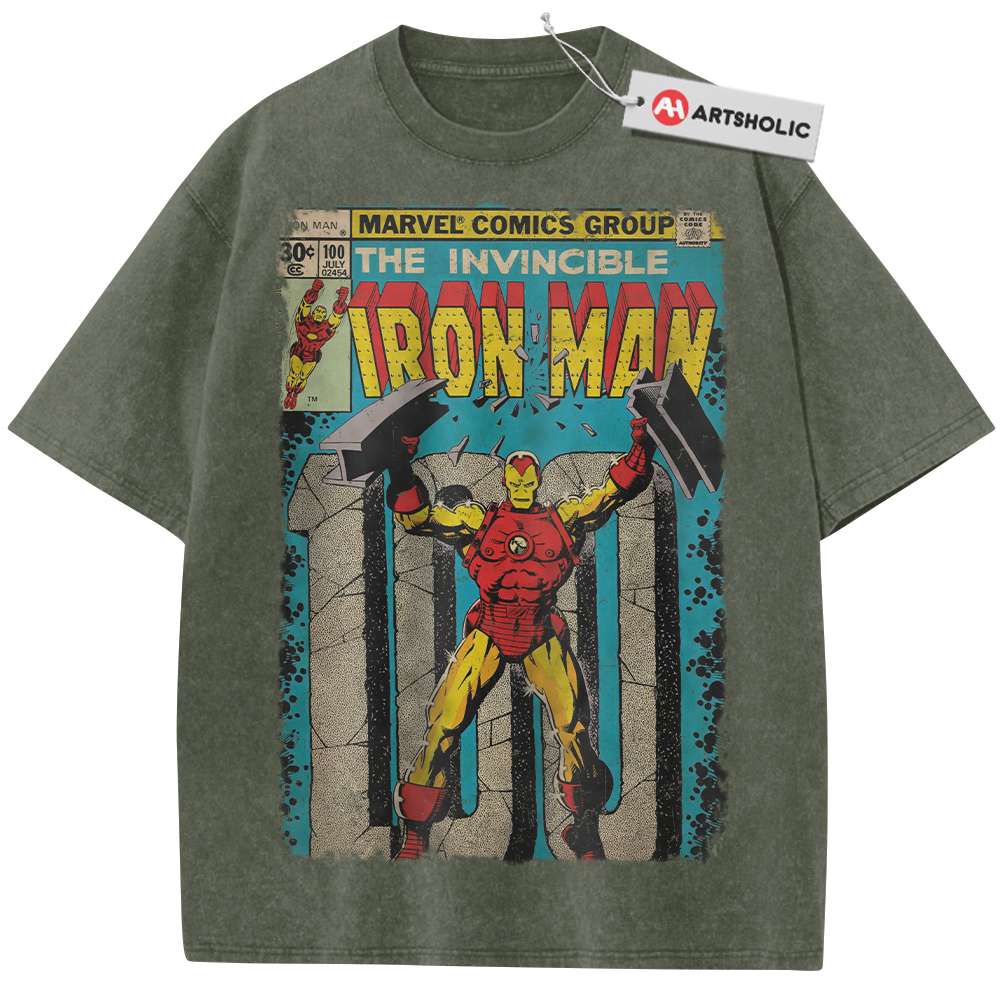 Alternative view of Iron Man Shirt, Marvel Comics Shirt, Vintage Tee