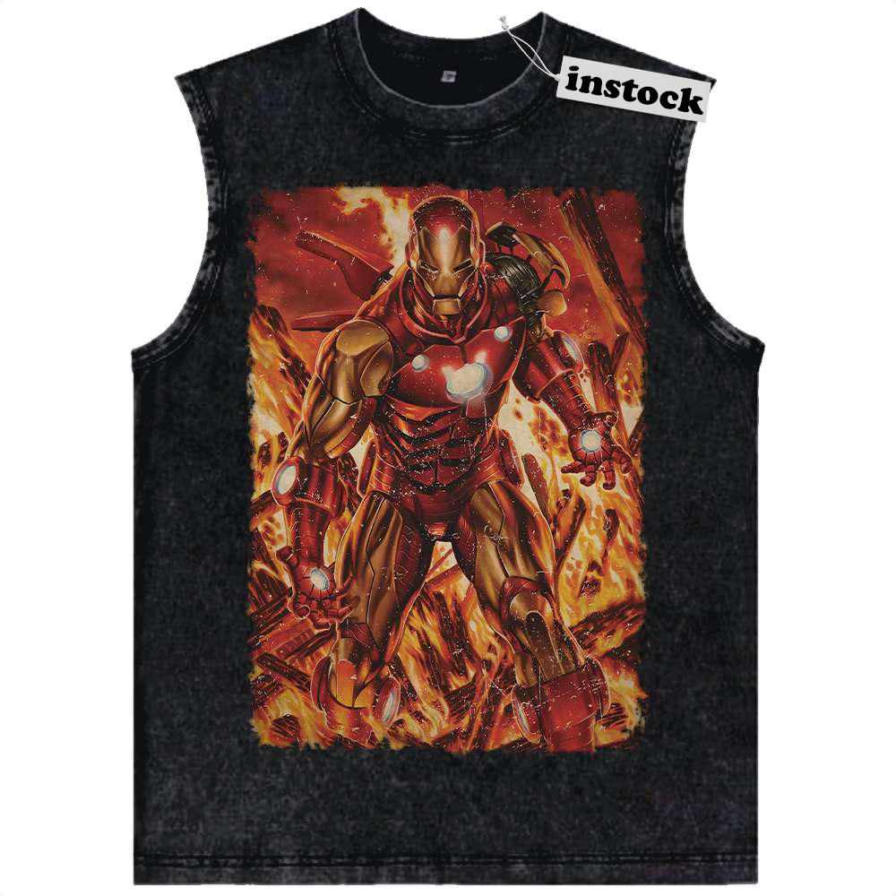 Iron Man Tank Top, Marvel Comics Tank Top, Vintage Tank Top