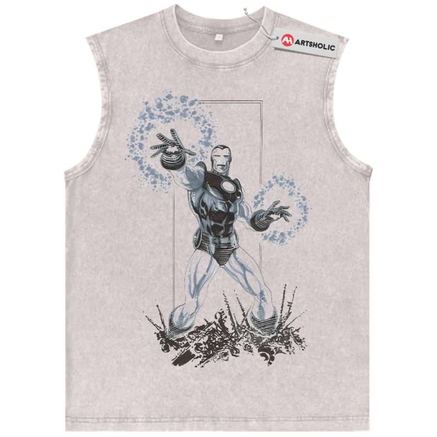 Alternative view of Iron Man Tank Top, Marvel Comics Tank Top, Vintage Tank Top