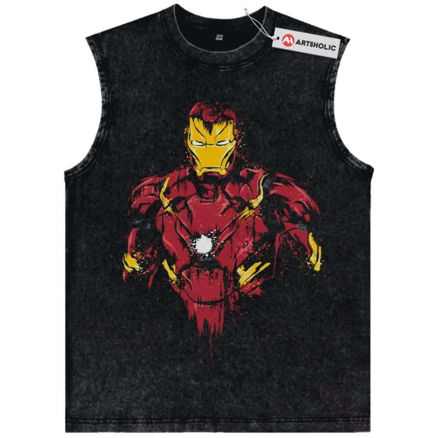 Alternative view of Iron Man Tank Top, Marvel Comics Tank Top, Vintage Tank Top
