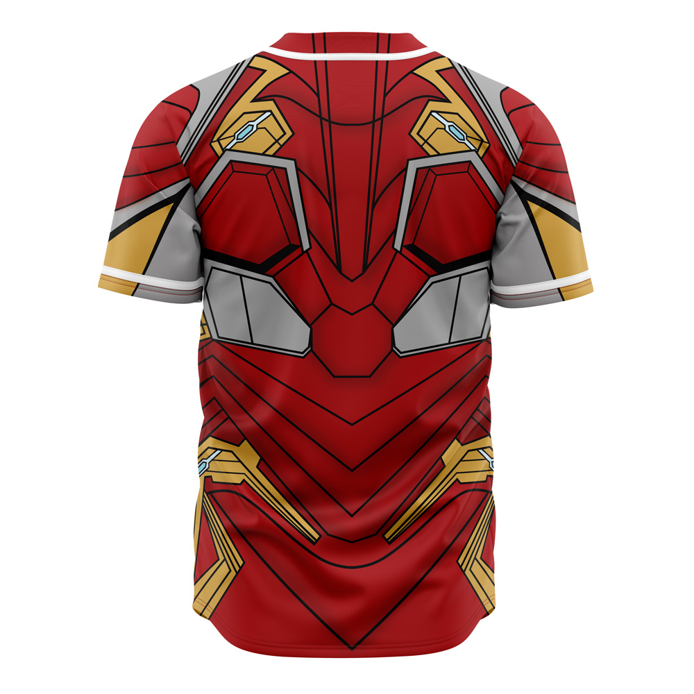 Alternative view of Ironman Cosplay Marvel Baseball Jersey