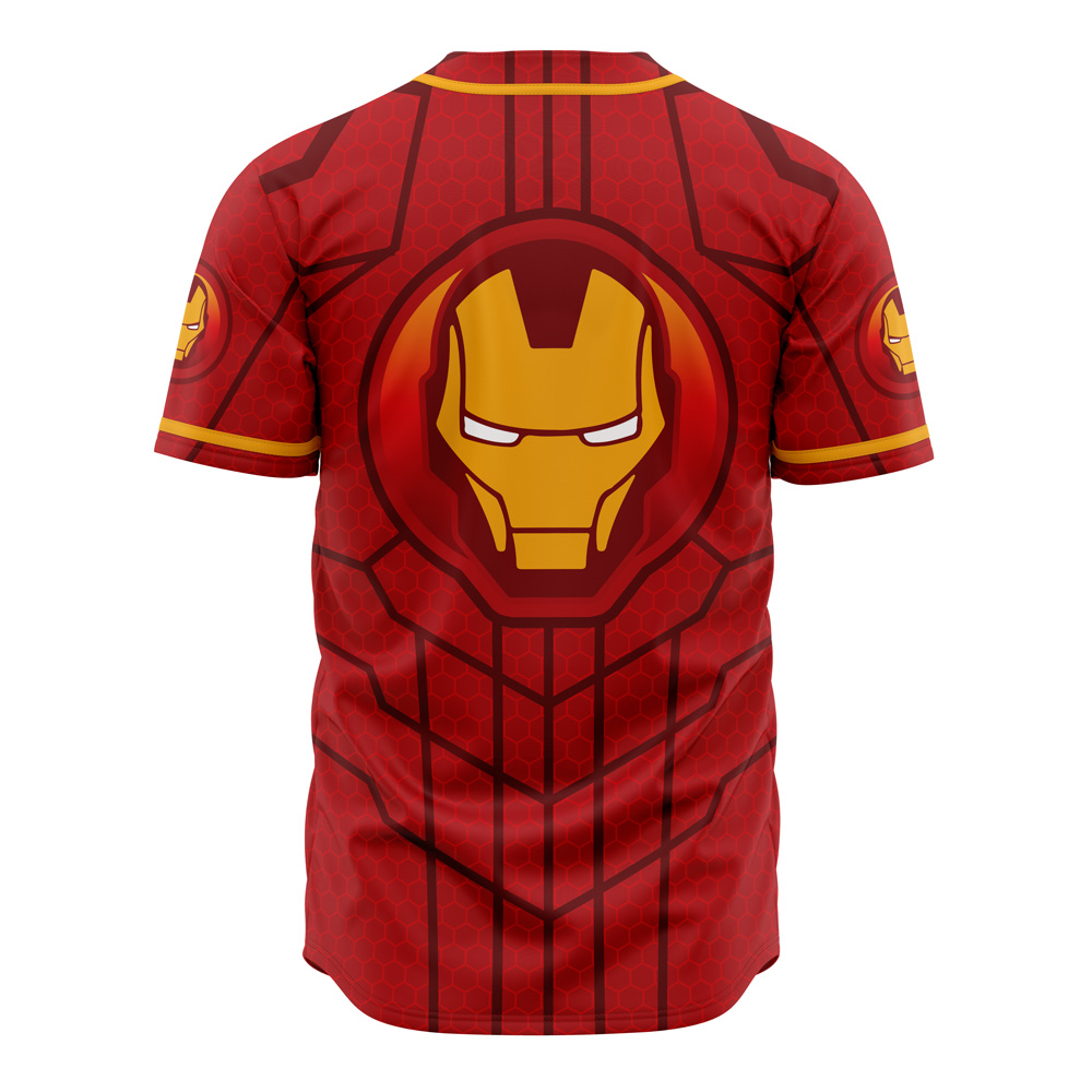 Alternative view of Ironman Marvel Custom Baseball Jersey - Otaku Hall