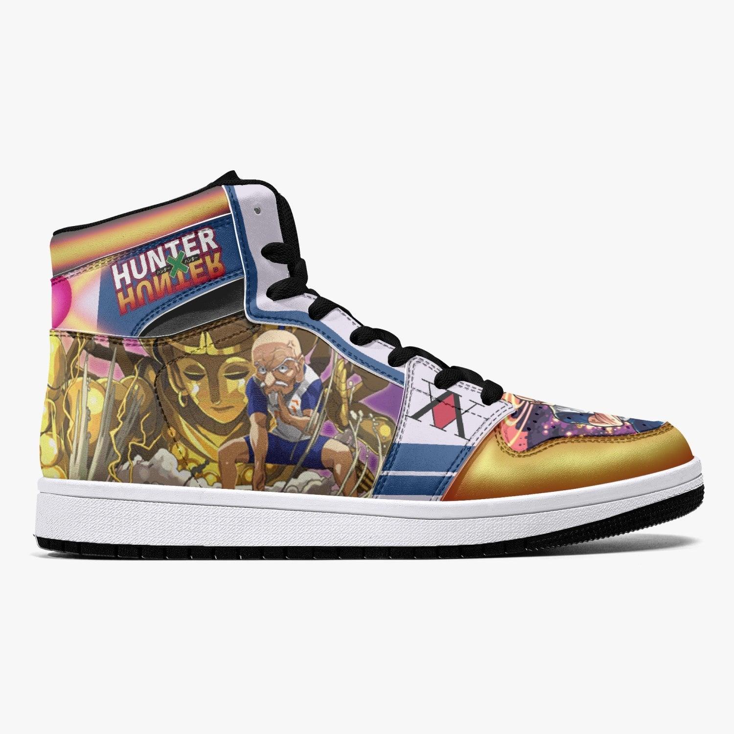 Alternative view of Isaac Netero 100 Type Guanyin Bodhisattva Hunter X Hunter Custom Sneaker Mid 1 Basketball Shoes - Otaku Hall