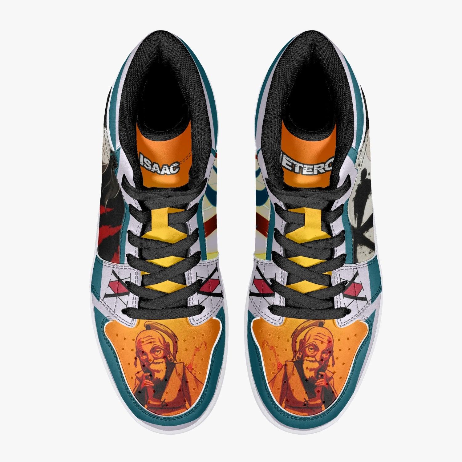 Alternative view of Isaac Netero Hunter Custom Sneaker Mid 1 Basketball Shoes - Otaku Hall