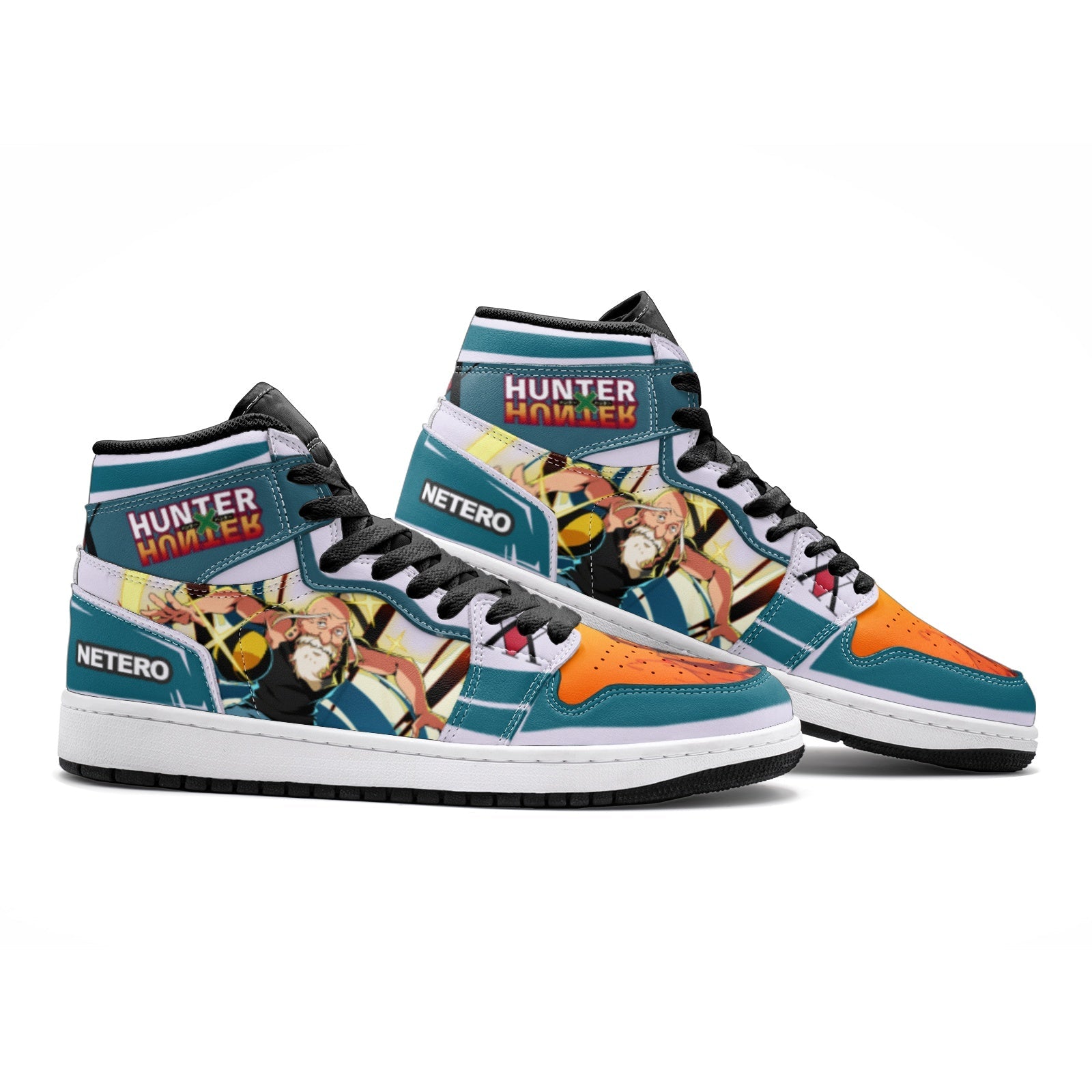 Isaac Netero Hunter V2 Custom Sneaker Mid 1 Basketball Shoes - Otaku Hall