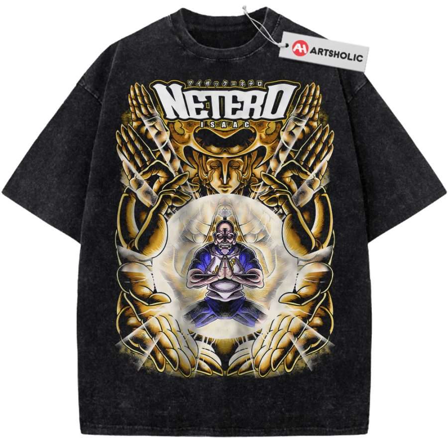 Alternative view of Isaac Netero Shirt, Hunter x Hunter Shirt, HxH Shirt, Anime Shirt, Vintage T-Shirt