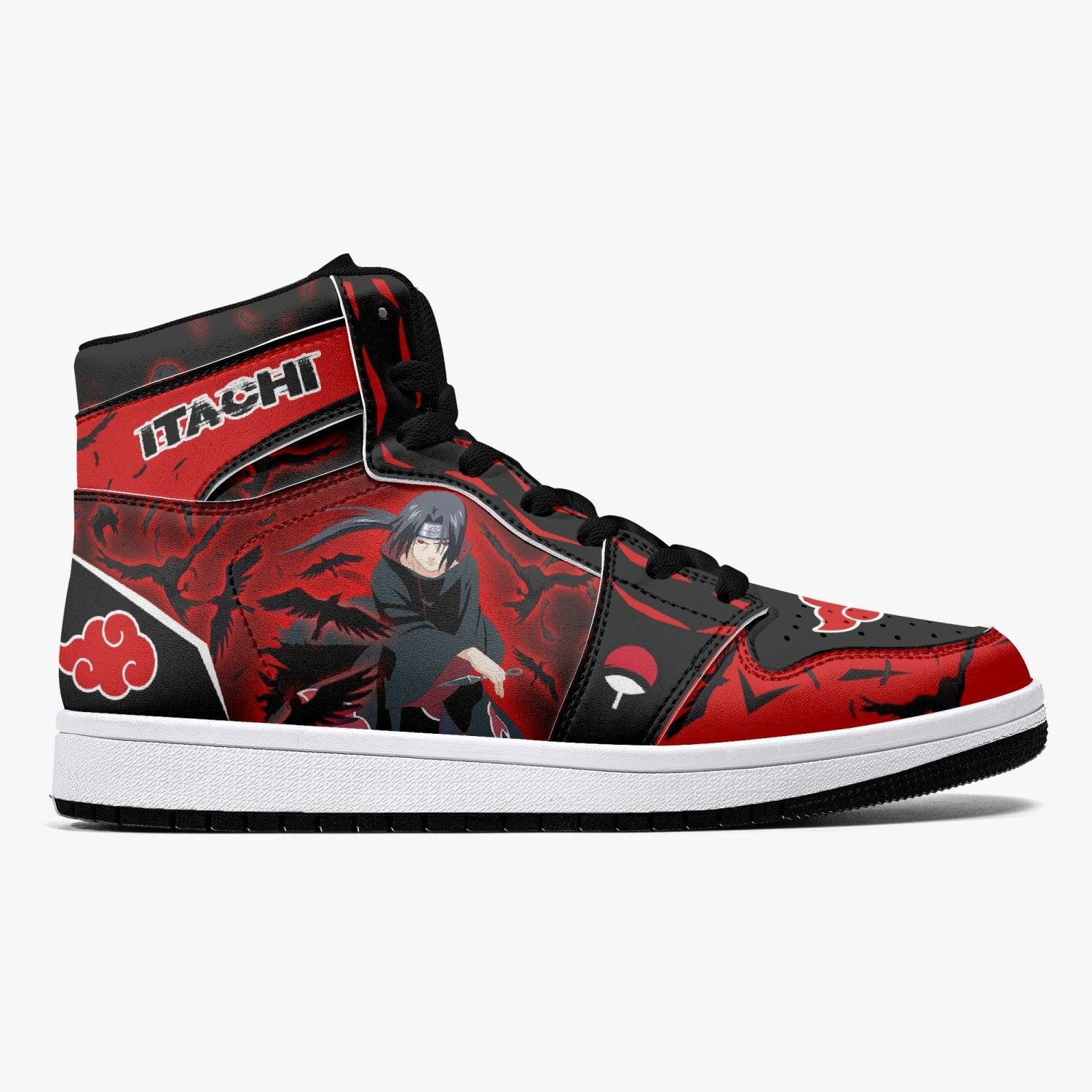 Itachi Clan Ninja Custom Sneaker Mid 1 Basketball Shoes - Otaku Hall