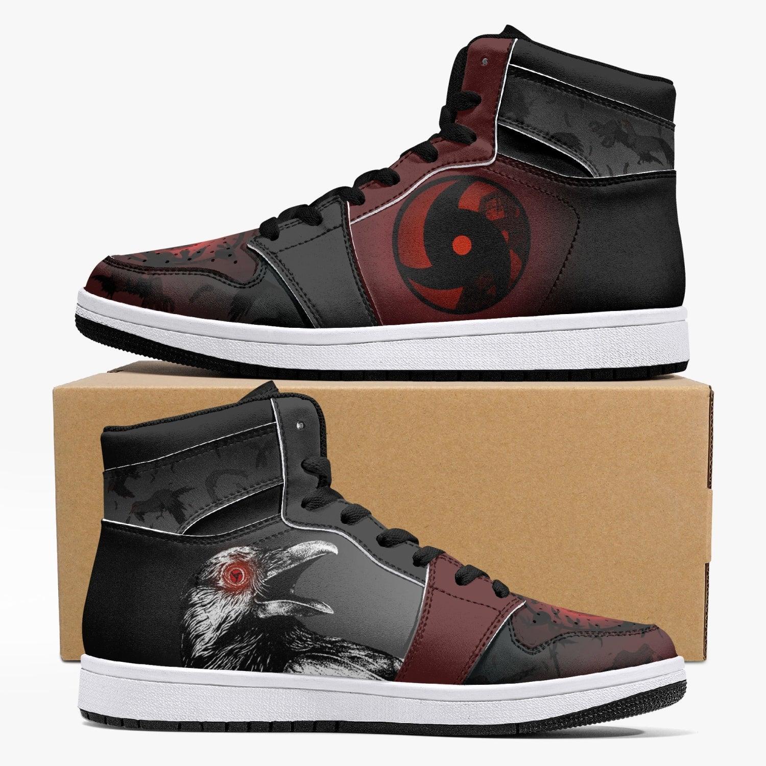 Itachi Clan Ninja V6 Custom Sneaker Mid 1 Basketball Shoes - Otaku Hall