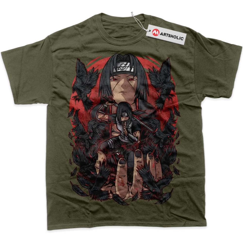 Alternative view of Itachi Uchiha Shirt, Akatsuki Shirt, Naruto Shirt, Anime Shirt, Graphic T-Shirt