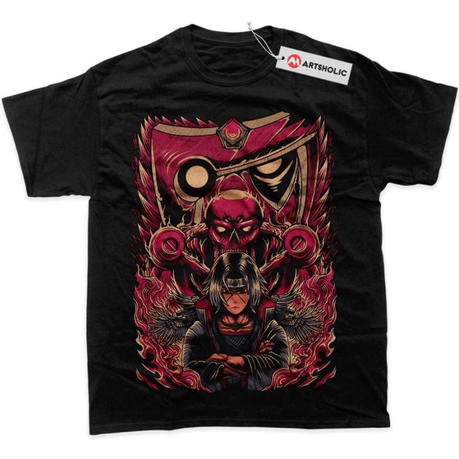 Alternative view of Itachi Uchiha Shirt, Akatsuki Shirt, Naruto Shirt, Anime Shirt, Graphic T-Shirt