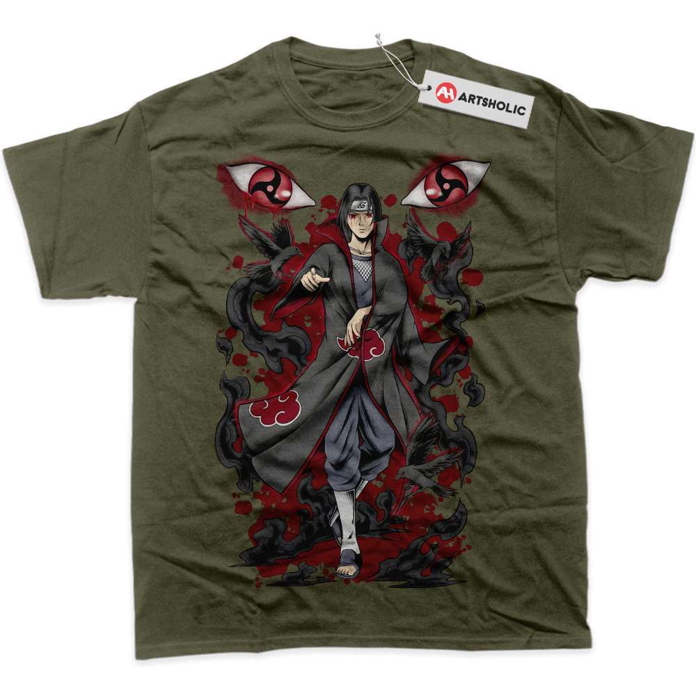 Alternative view of Itachi Uchiha Shirt, Akatsuki Shirt, Naruto Shirt, Anime Shirt, Graphic Tee