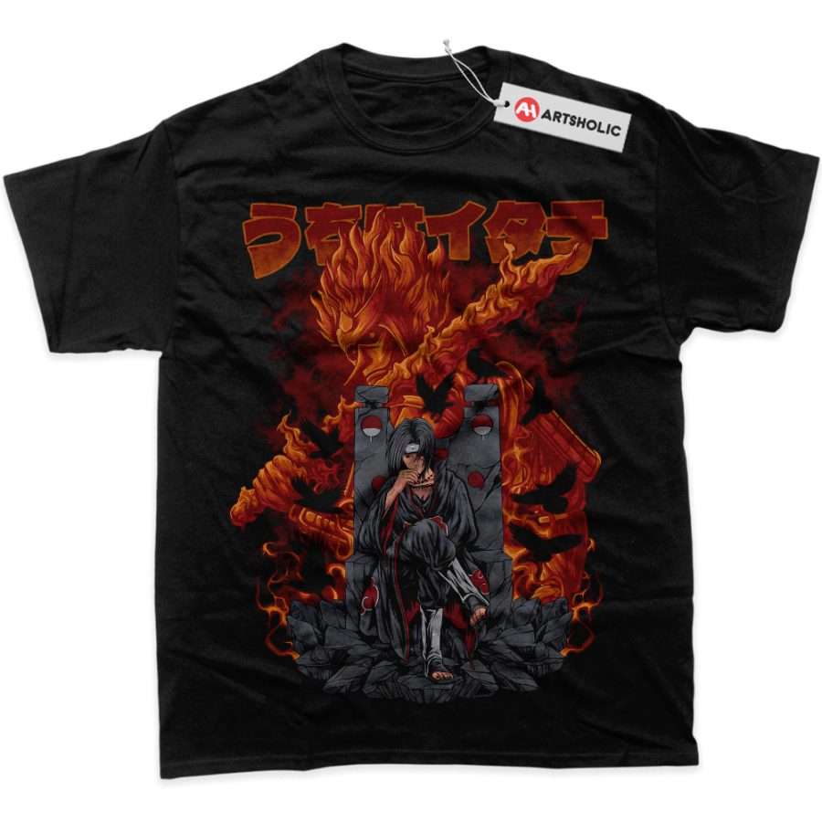 Alternative view of Itachi Uchiha Shirt, Akatsuki Shirt, Naruto Shirt, Anime Shirt, Graphic Tee