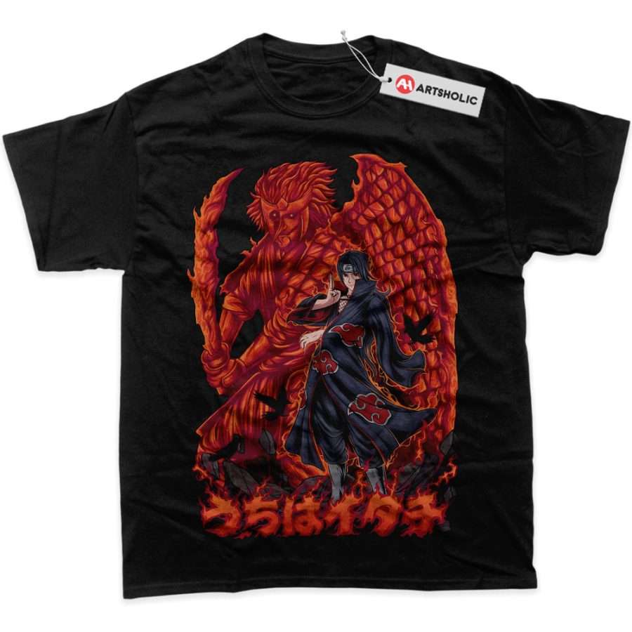 Alternative view of Itachi Uchiha Shirt, Akatsuki Shirt, Naruto Shirt, Anime Shirt, Graphic Tee