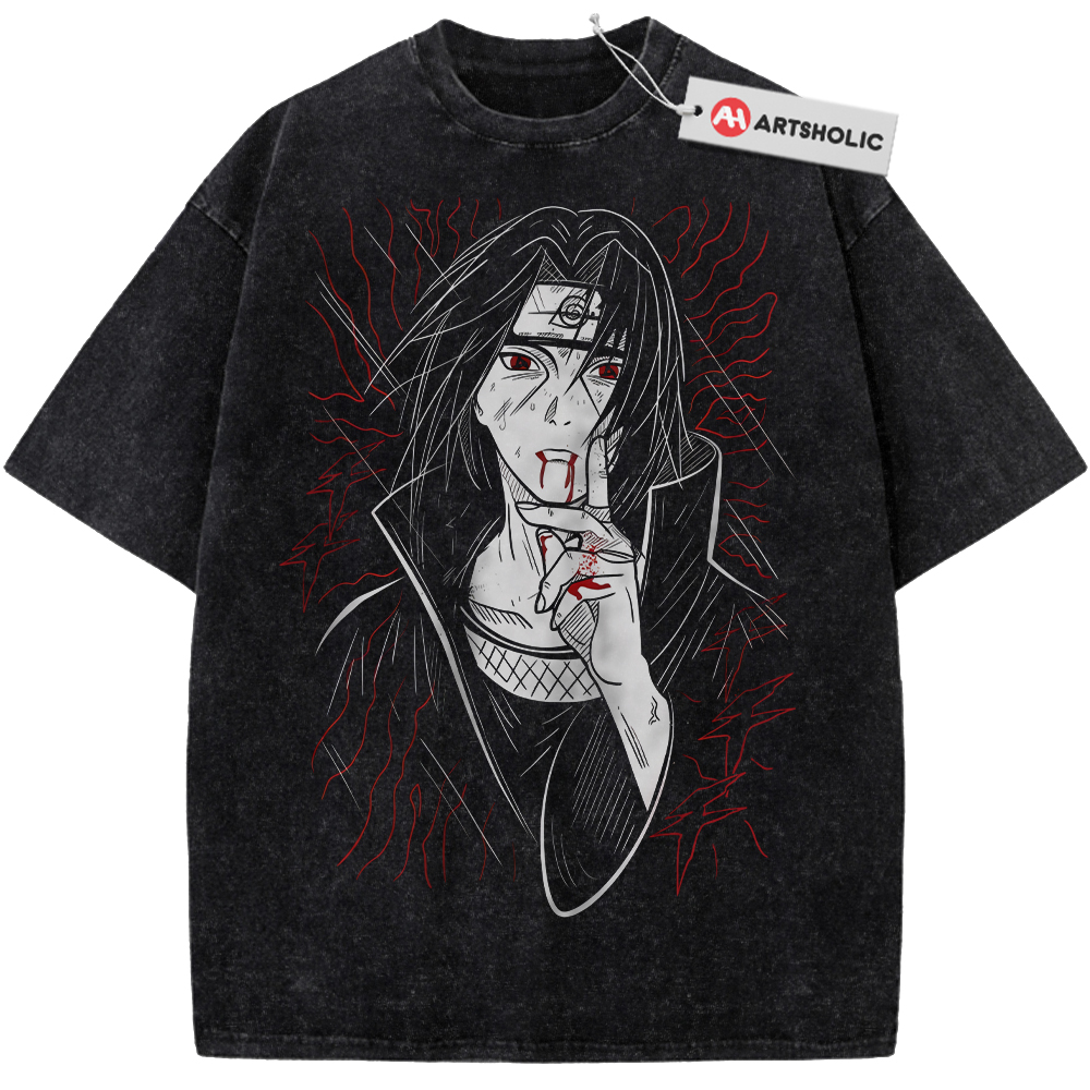 Itachi Uchiha Shirt, Akatsuki Shirt, Naruto Shirt, Anime Shirt, Vintage T-Shirt