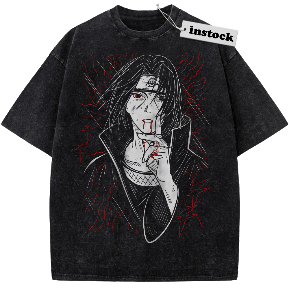 Itachi Uchiha Shirt, Akatsuki Shirt, Naruto Shirt, Anime Shirt, Vintage T-Shirt