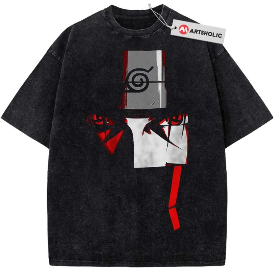 Alternative view of Itachi Uchiha Shirt, Akatsuki Shirt, Naruto Shirt, Anime Shirt, Vintage T-Shirt