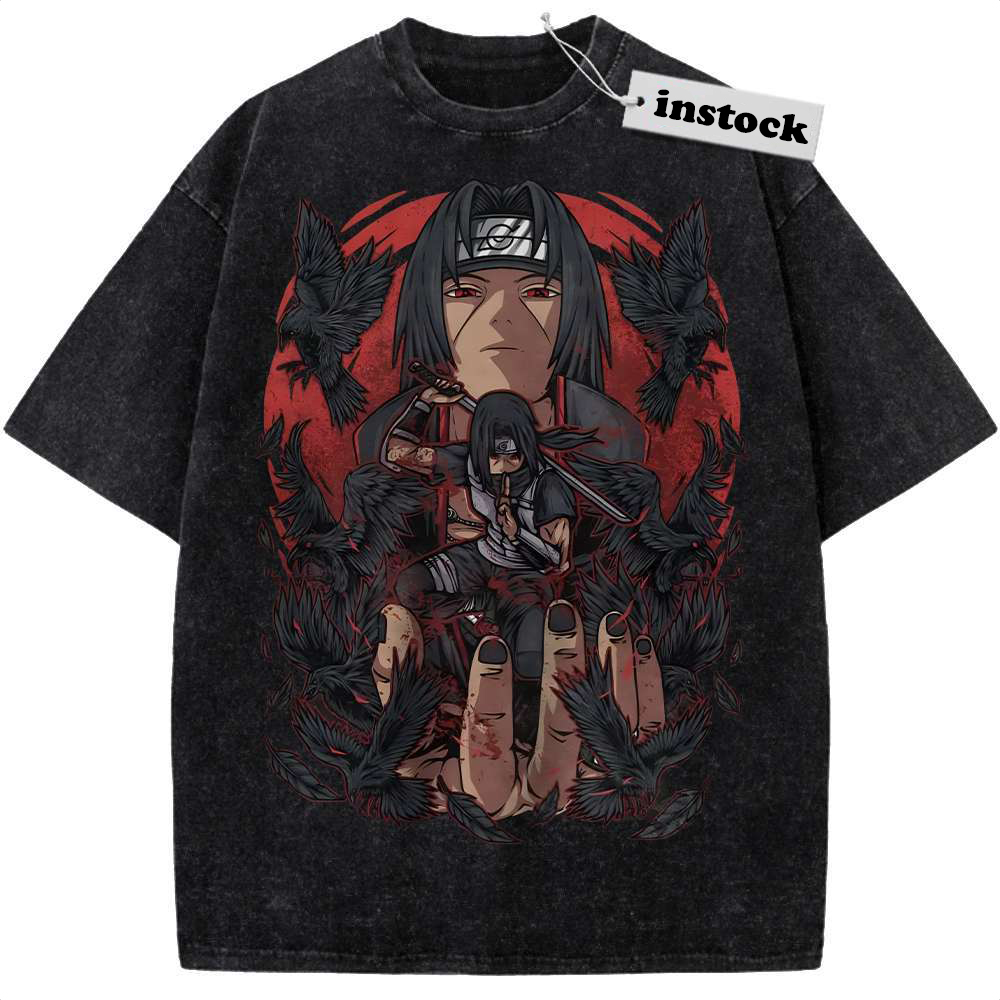 Itachi Uchiha Shirt, Akatsuki Shirt, Naruto Shirt, Anime Shirt, Vintage T-Shirt