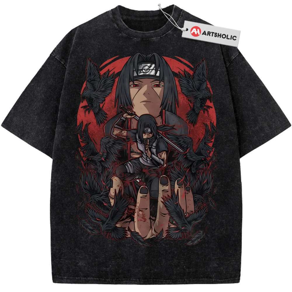 Itachi Uchiha Shirt, Akatsuki Shirt, Naruto Shirt, Anime Shirt, Vintage T-Shirt