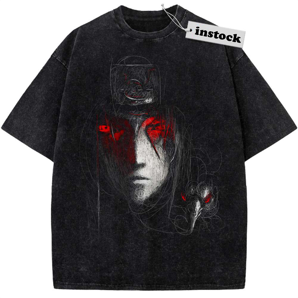 Itachi Uchiha Shirt, Akatsuki Shirt, Naruto Shirt, Anime Shirt, Vintage Tee
