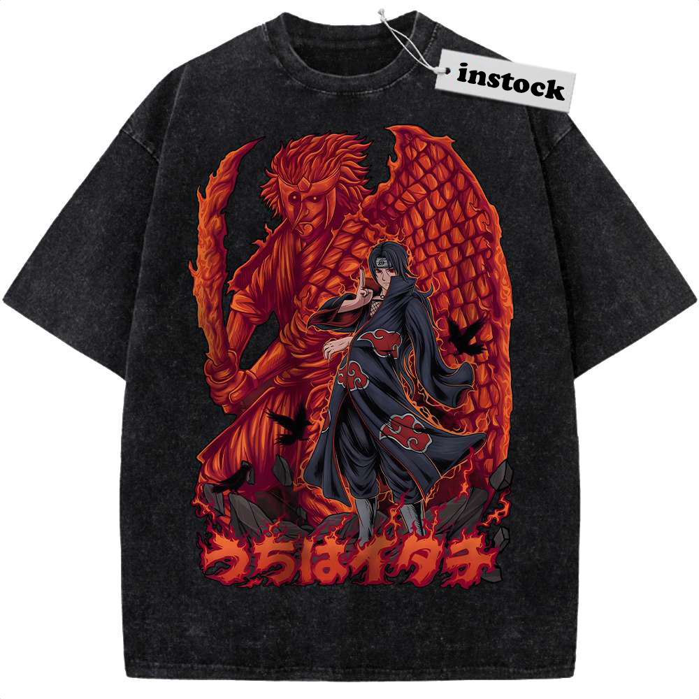 Itachi Uchiha Shirt, Akatsuki Shirt, Naruto Shirt, Anime Shirt, Vintage Tee