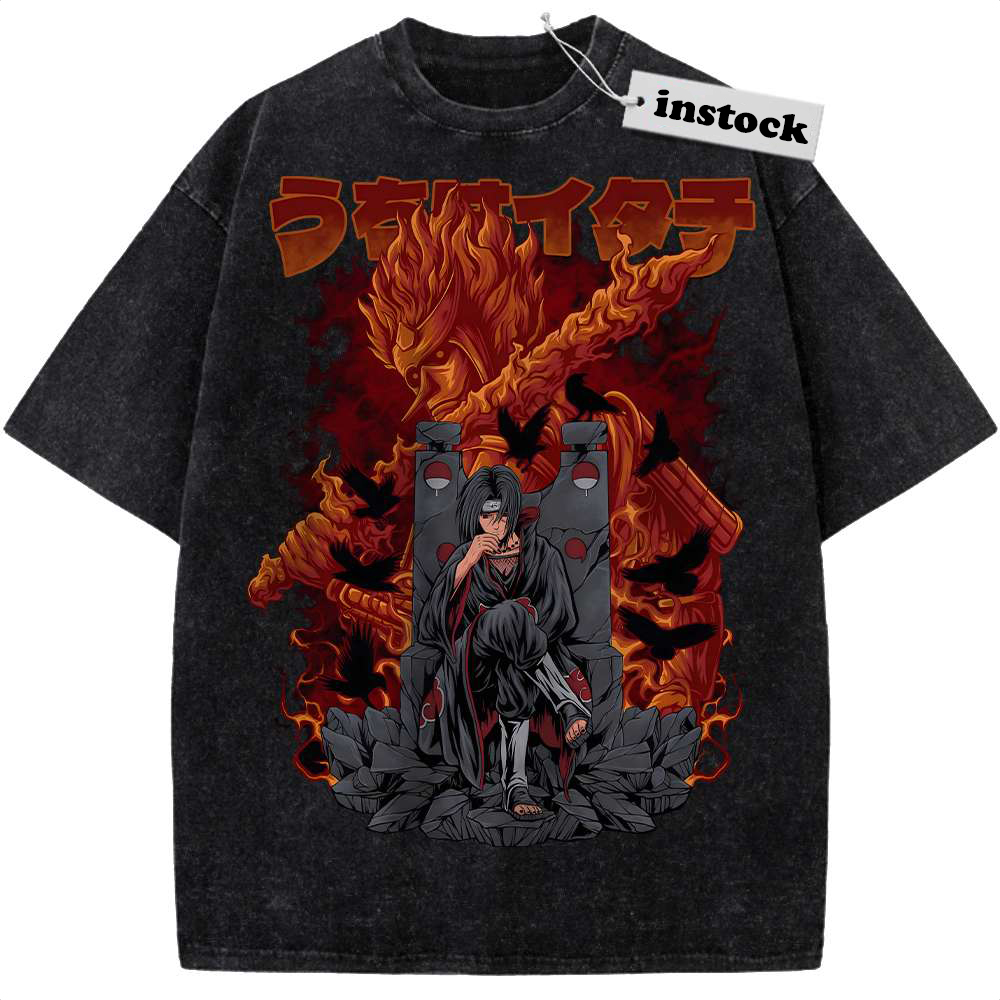 Itachi Uchiha Shirt, Akatsuki Shirt, Naruto Shirt, Anime Shirt, Vintage Tee