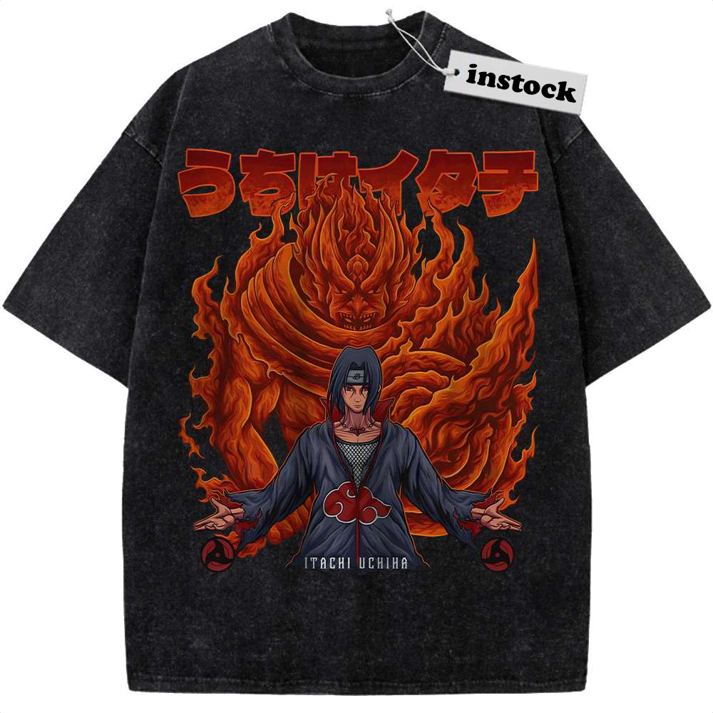 Itachi Uchiha Shirt, Akatsuki Shirt, Naruto Shirt, Anime Shirt, Vintage Tee