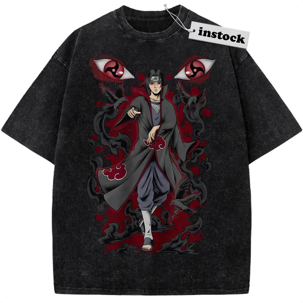 Itachi Uchiha Shirt, Akatsuki Shirt, Naruto Shirt, Anime Shirt, Vintage Tee