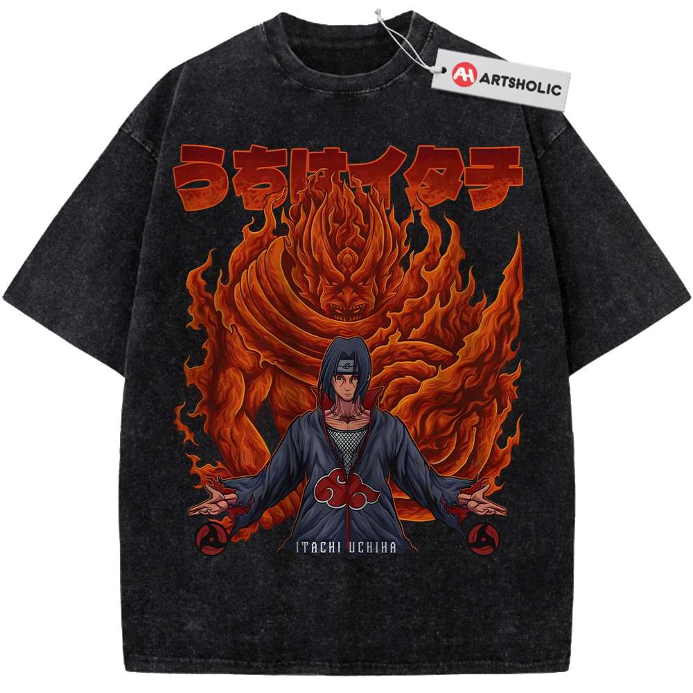 Itachi Uchiha Shirt, Akatsuki Shirt, Naruto Shirt, Anime Shirt, Vintage Tee