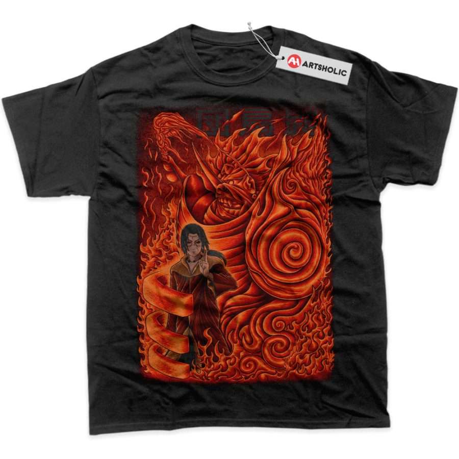 Alternative view of Itachi Uchiha Shirt, Naruto Shirt, Anime Shirt, Graphic T-Shirt