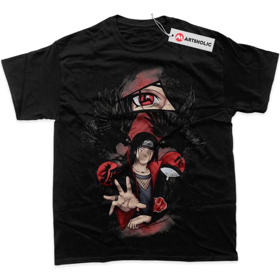 Alternative view of Itachi Uchiha Shirt, Naruto Shirt, Anime Shirt, Graphic T-Shirt