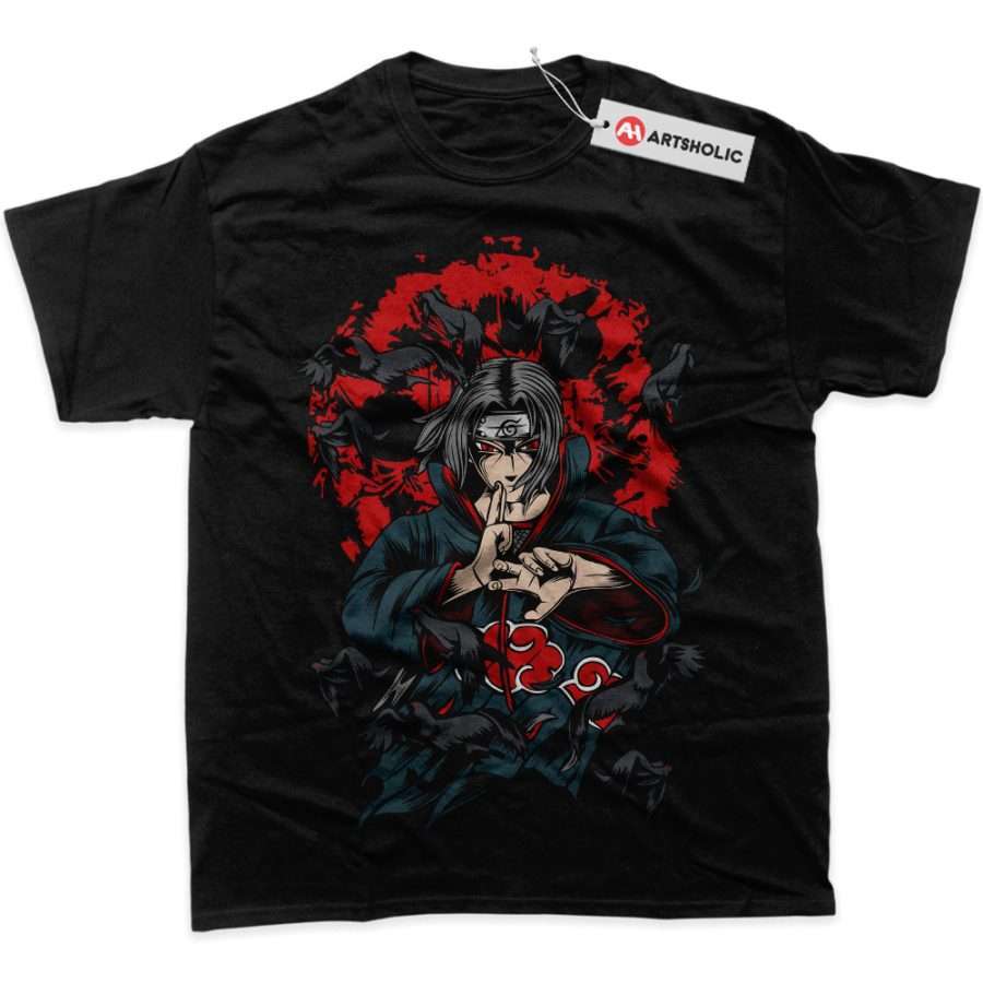 Alternative view of Itachi Uchiha Shirt, Naruto Shirt, Anime Shirt, Graphic T-Shirt