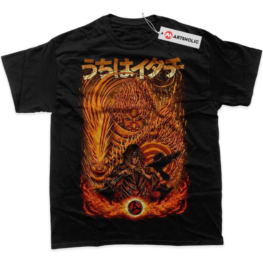 Alternative view of Itachi Uchiha Shirt, Naruto Shirt, Anime Shirt, graphic Tee