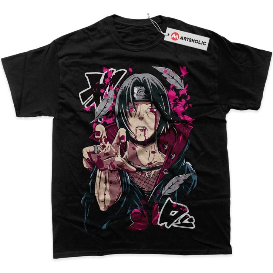 Alternative view of Itachi Uchiha Shirt, Naruto Shirt, Anime Shirt, Graphic Tee