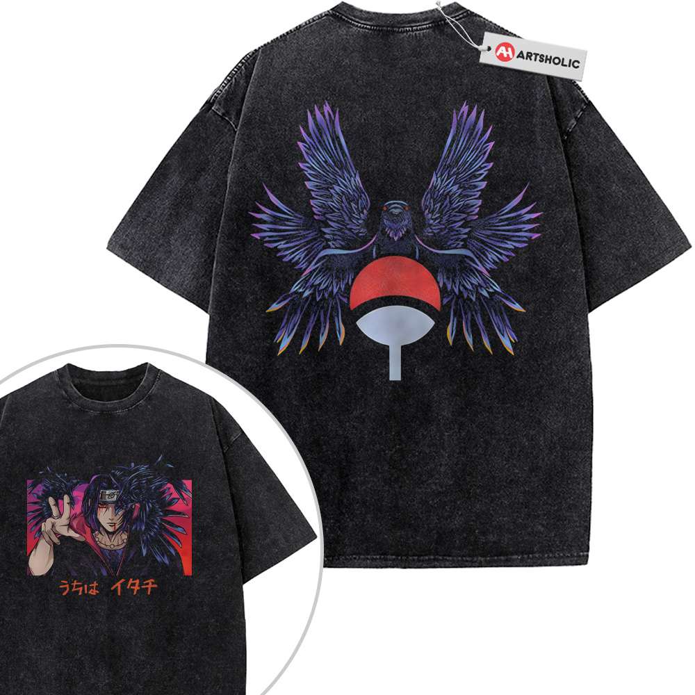Itachi Uchiha Shirt, Naruto Shirt, Anime Shirt, Vintage T-Shirt 2-Sided