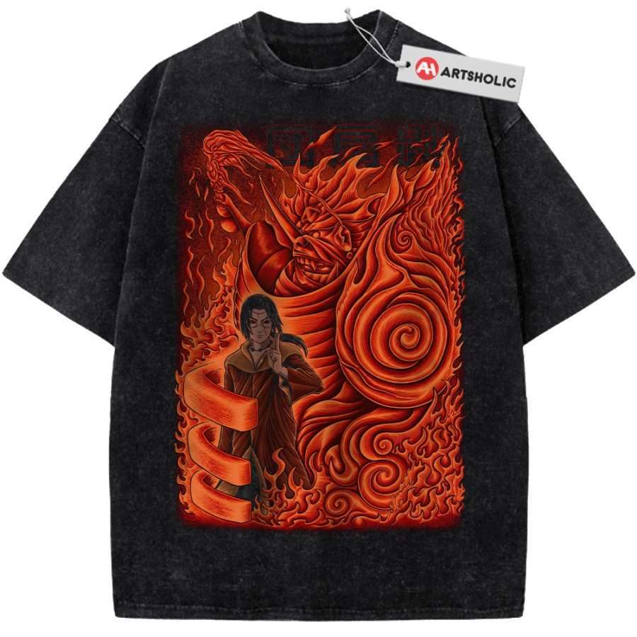 Alternative view of Itachi Uchiha Shirt, Naruto Shirt, Anime Shirt, Vintage T-Shirt